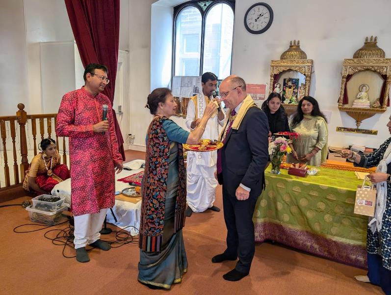 RakshaBandhan celebration at Edinburgh Hindu Mandir and Cultural Centre 